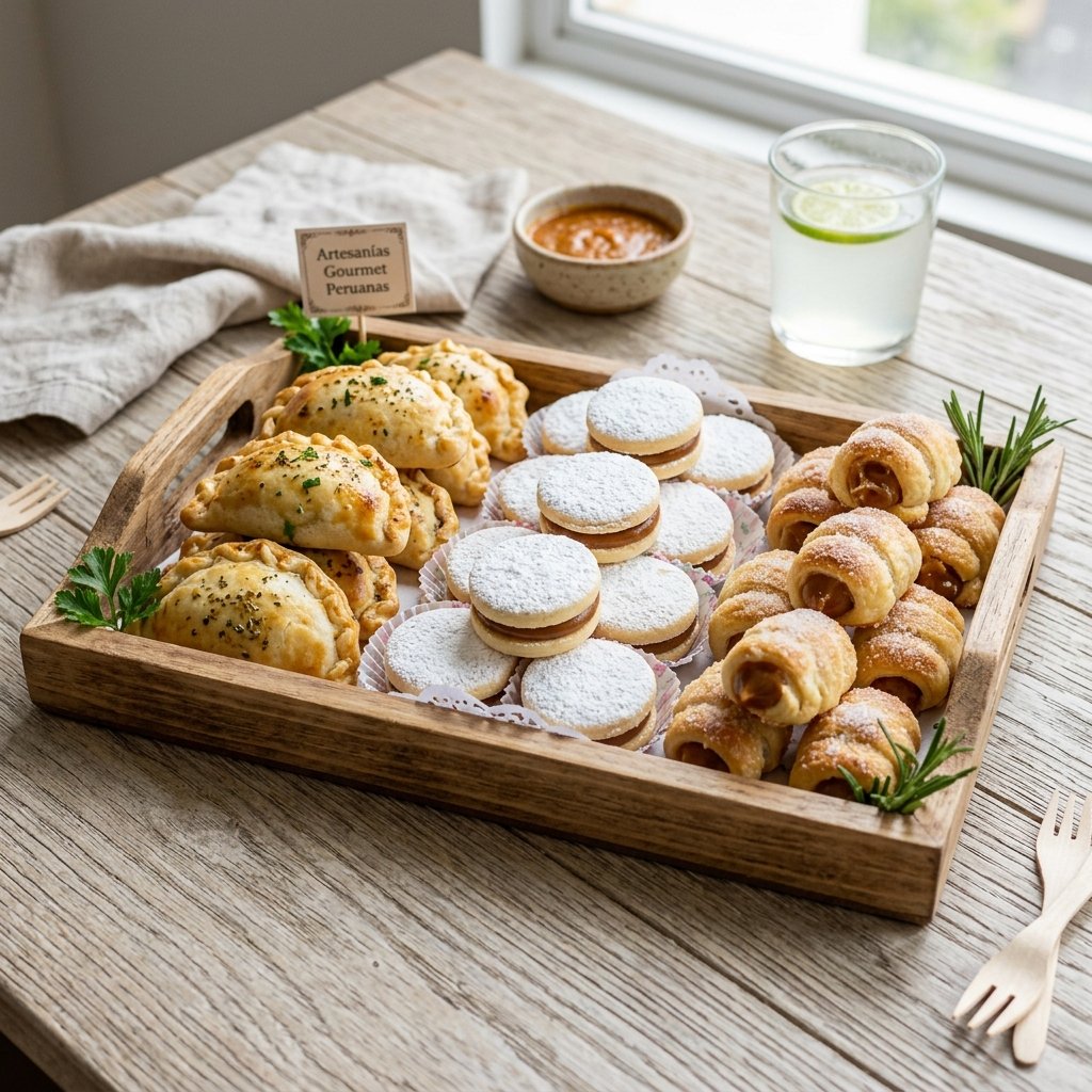 Bandejas de bocaditos para catering de Pastelería Shamy